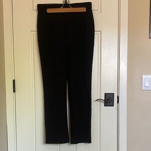 Chaps Black Boys' Formal Straight-Leg Slacks